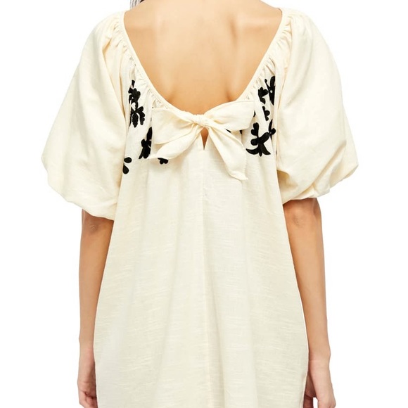 NWT Free People Boho Fiona Dress in Ivory Combo. Size M - Picture 4 of 8